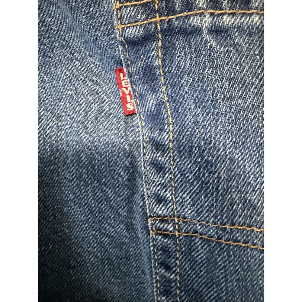Levi's Premium 517 Sta-Prest Bootcut Jeans Men 38x30 Blue Denim NWT Big E Crease - Picture 10 of 10